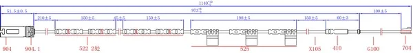 Hi-Q SWS1403 — Warning Contact, brake pad wear