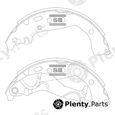 Hi-Q SA219A — Brake Shoe Set