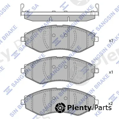Hi-Q SP1918 — Brake Pad Set, disc brake