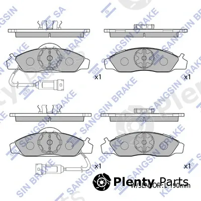 Hi-Q SP1150 — Brake Pad Set, disc brake