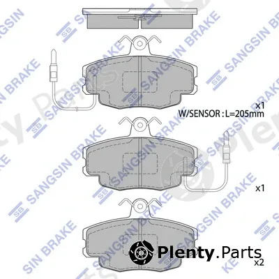 Hi-Q SP1668 — Brake Pad Set, disc brake