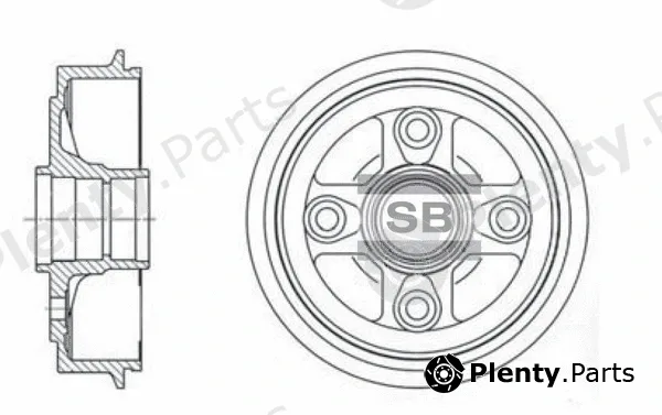 Hi-Q SD1002 — Brake Drum