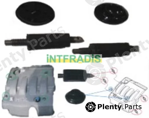 Intfradis 1999BL — Fastening Element, engine cover