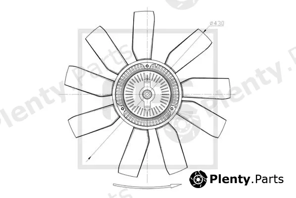 PE Automotive 010.338-00A — Fan Wheel, engine cooling