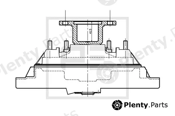 PE Automotive 030.180-00A — Clutch, radiator fan