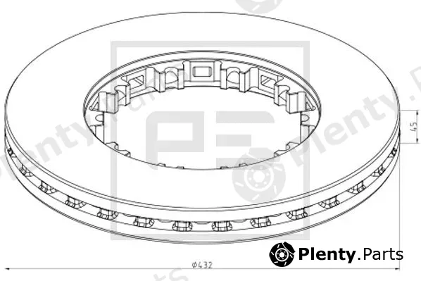 PE Automotive 106.211-00A — Brake Disc