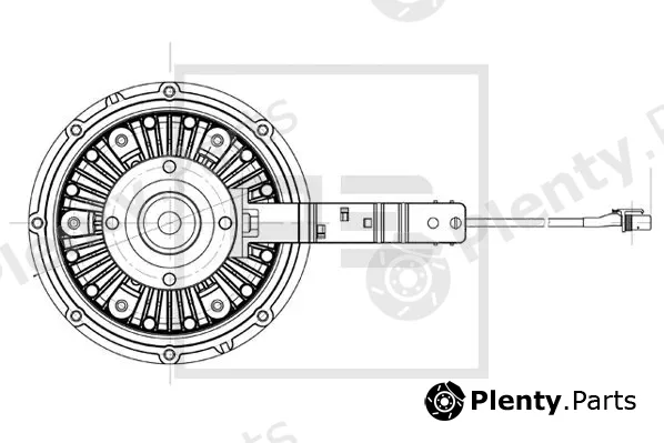 PE Automotive 030.187-00A — Clutch, radiator fan
