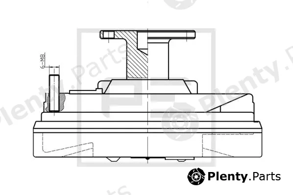 PE Automotive 030.189-00A — Clutch, radiator fan