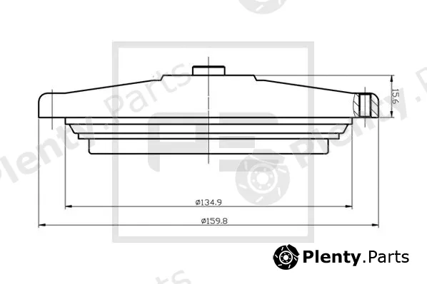 PE Automotive 010.341-00A — Clutch, radiator fan