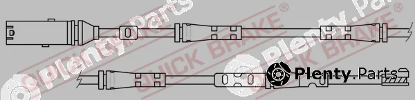 Quick Brake WS0417A — Warning Contact, brake pad wear