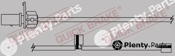 Quick Brake WS0379B — Warning Contact, brake pad wear