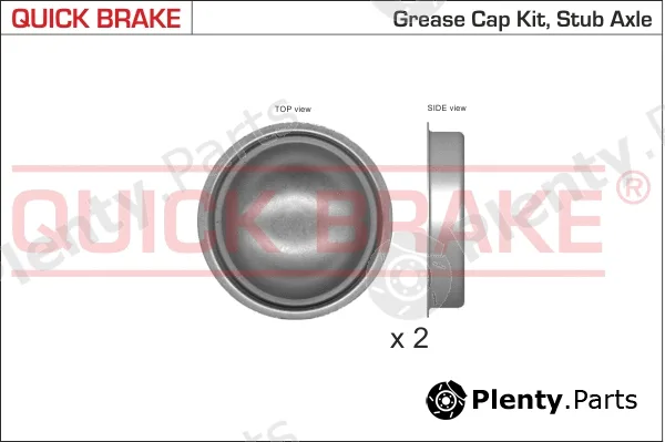Quick Brake 9822K — Cap, wheel bearing