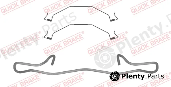 Quick Brake 109-0145R-1 — Accessory Kit, disc brake pad