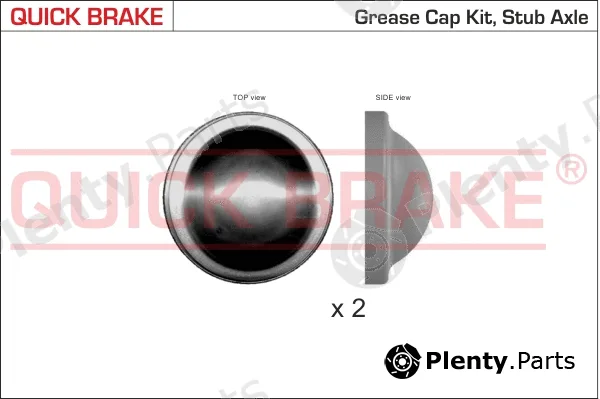 Quick Brake 9829K — Cap, wheel bearing