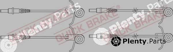 Quick Brake WS0181A — Warning Contact, brake pad wear