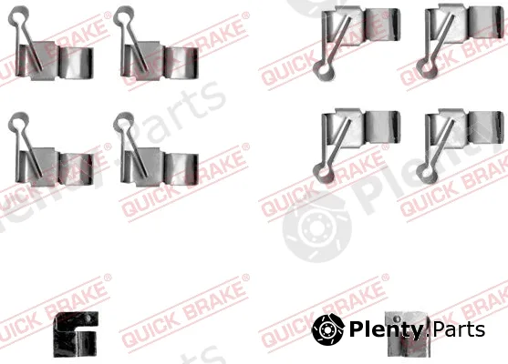 Quick Brake 109-1238 — Accessory Kit, disc brake pad