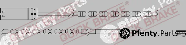 Quick Brake WS0308A — Warning Contact, brake pad wear