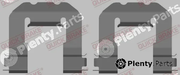 Quick Brake 109-0127R-1 — Accessory Kit, disc brake pad