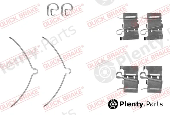 Quick Brake 109-0001R-1 — Accessory Kit, disc brake pad