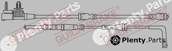 Quick Brake WS0409B — Warning Contact, brake pad wear