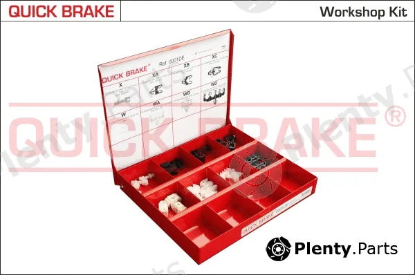 Quick Brake 0001DE — Assortment, fasteners