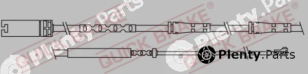 Quick Brake WS0307A — Warning Contact, brake pad wear