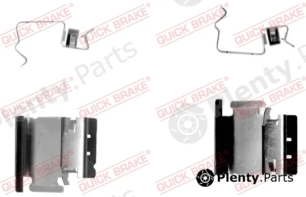 Quick Brake 109-1218-1 — Accessory Kit, disc brake pad