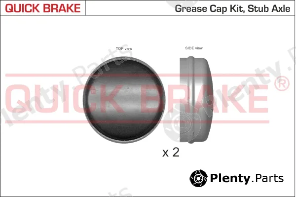 Quick Brake 9825K — Cap, wheel bearing