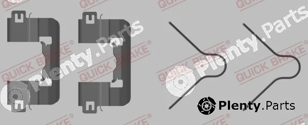Quick Brake 109-0105R-1 — Accessory Kit, disc brake pad