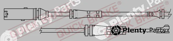 Quick Brake WS0418A — Warning Contact, brake pad wear