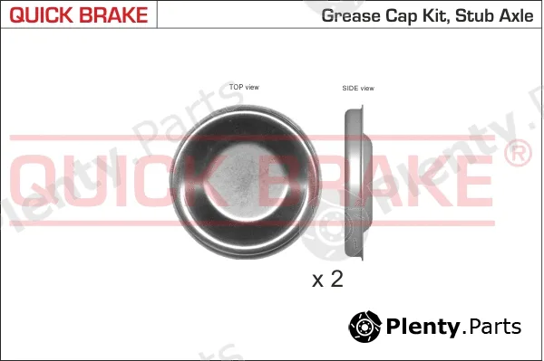 Quick Brake 9826K — Cap, wheel bearing