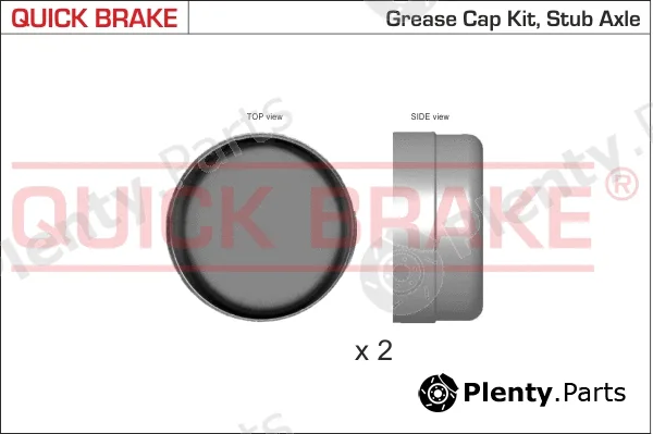 Quick Brake 9823K — Cap, wheel bearing
