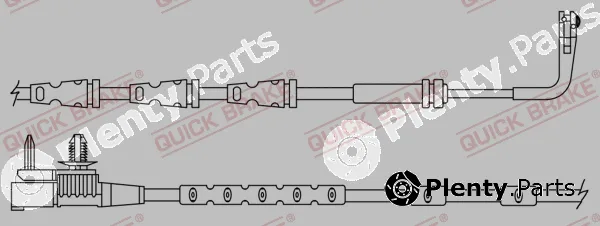 Quick Brake WS0447A — Warning Contact, brake pad wear