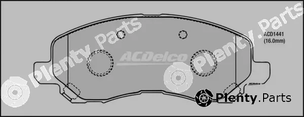 ACDelco Oceania ACD1441 — Brake Pad Set, disc brake
