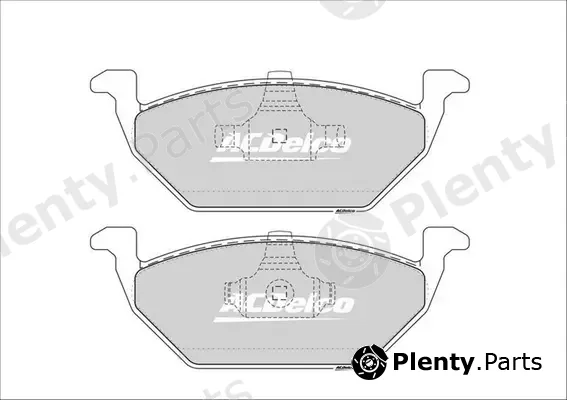 ACDelco Oceania ACD1387 — Brake Pad Set, disc brake