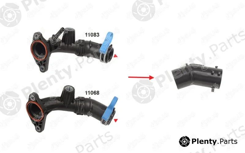 Ibras 11082 — Pipe, EGR valve
