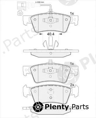 Technika 01679A — Brake Pad Set, disc brake