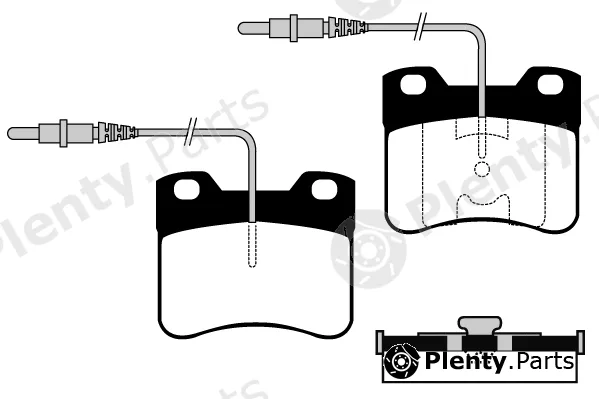 Technika 01045B — Brake Pad Set, disc brake