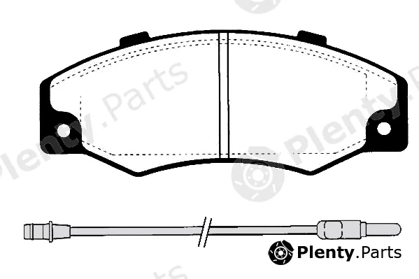 Technika 01010A — Brake Pad Set, disc brake
