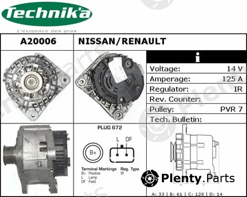 Technika A20006 — Alternator