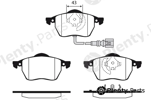 Technika 01278 — Brake Pad Set, disc brake