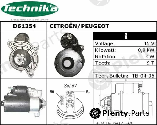 Technika D61254 — Starter