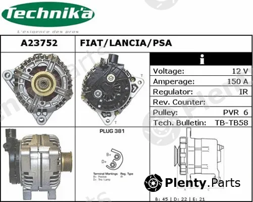 Technika A23752 — Alternator