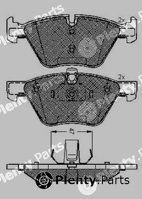 Technika 01837A — Brake Pad Set, disc brake