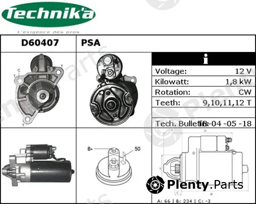 Technika D60407 — Starter
