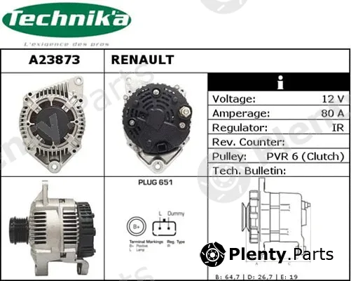 Technika A23873 — Alternator