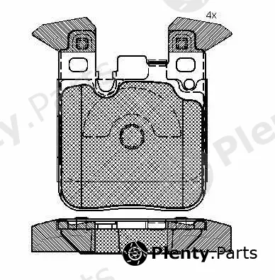 Technika 02290A — Brake Pad Set, disc brake