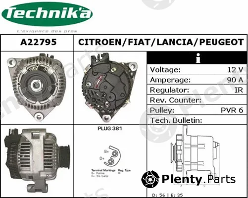 Technika A22795 — Alternator