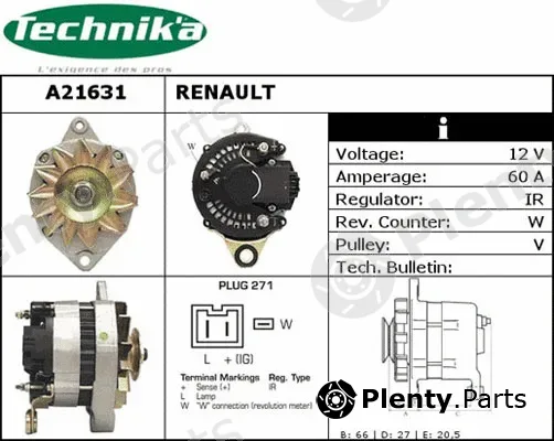 Technika A21631 — Alternator