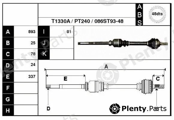 Technika 28086A — Drive Shaft